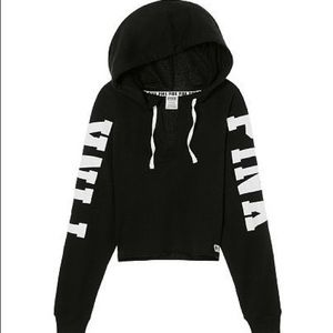 Victorias secret pink black hoodie